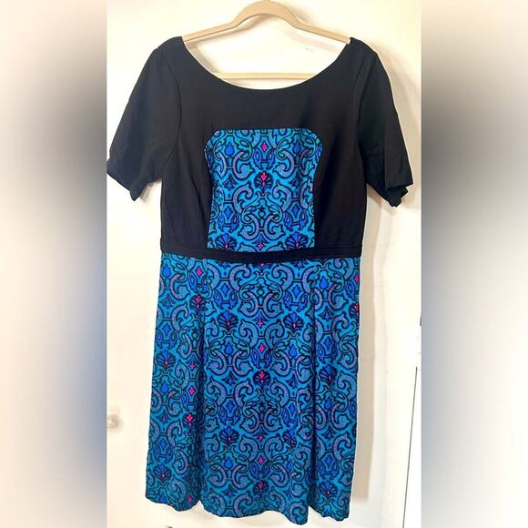 Nwt- Plenty by Tracy Reese 8 Floral Fleur Print Dress Pleated Anthropologie -14 - Picture 3 of 7